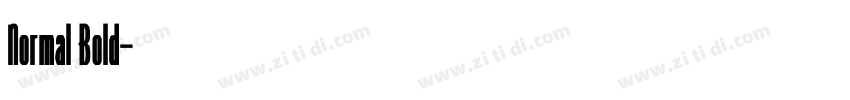 Normal Bold字体转换